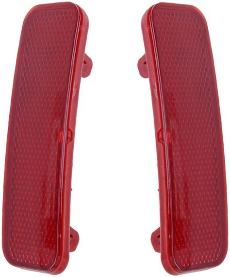 Amazon KACEPAR Rear Bumper Reflector Tail Light Red Lens Rear