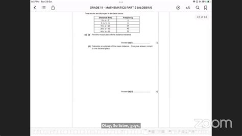 Grade 11 Mathematics Final Exam Preparation Youtube