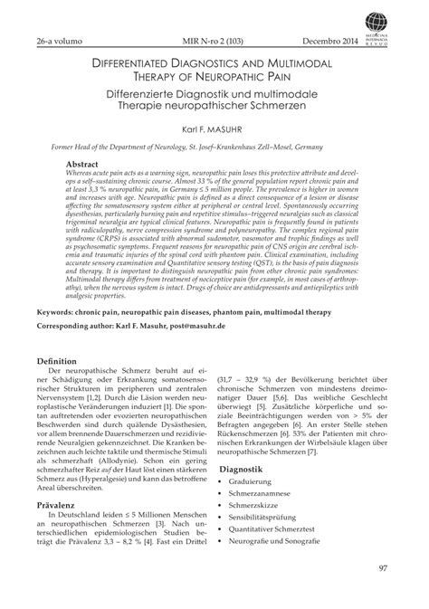 Pdf Differentiated Diagnostics And Multimodular Therapy Of