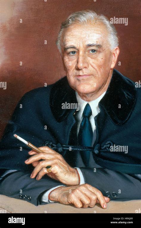 Franklin Delano Roosevelt 32nd Us President Stock Photo Alamy