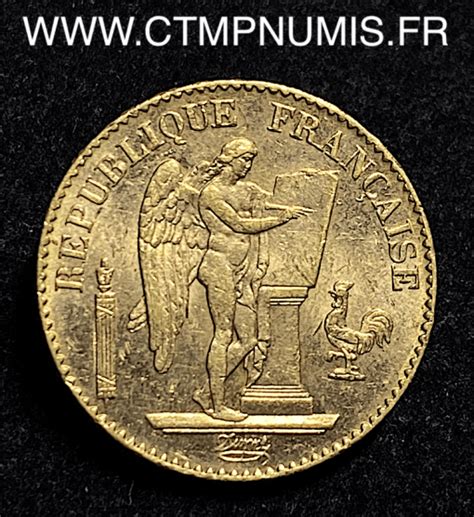 Francs Or Genie Iii Republique A Paris Rare Ctmp Numis