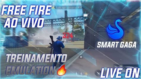 Free Fire Ao Vivo Live On V Em Pc Fraco Treinando No Smartgaga