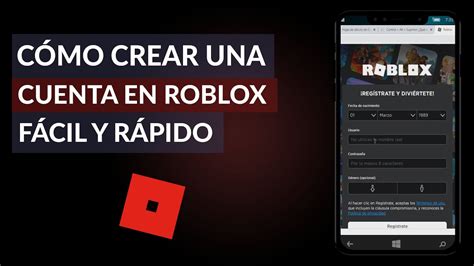 Cómo Crear una Cuenta en Roblox Fácil y Rápido Solución YouTube