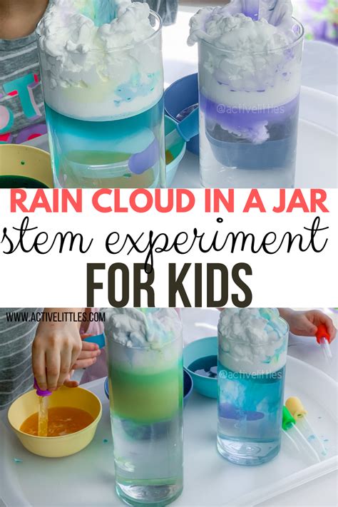 Rain Cloud In A Jar Stem Experiment For Kids Active Littles