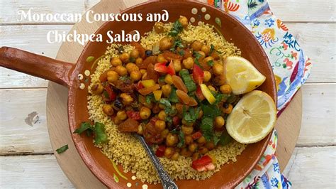 Moroccan Couscous And Chickpea Salad Youtube