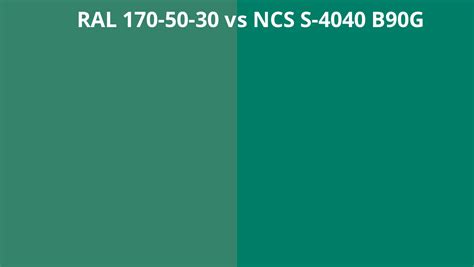 Ral 170 50 30 Vs Ncs S 4040 B90g Ral Colour Chart Uk