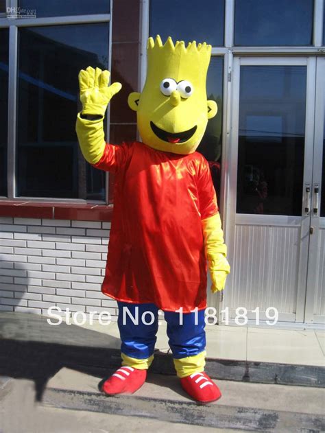 Bart Simpson Mascot costume hot sale new Adult size cartoon character ...