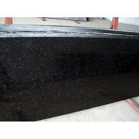 Polished Big Slab Black Marble Stone For Countertops Thickness