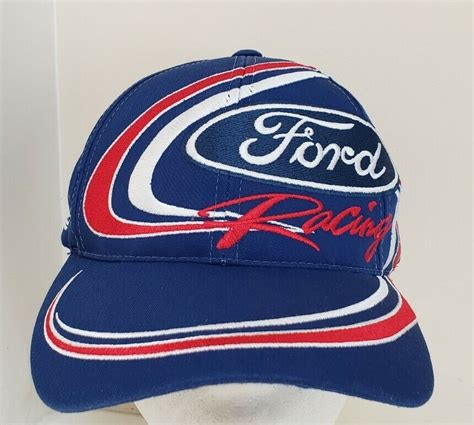 Ford Racing Adjustable Cap Logo Athletic Snapback Hat Gem