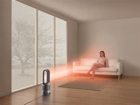 ＜ダイソン＞ Dyson Pure Hot Cool空気清浄機能付ファンヒーター Hp00 Is N【アイアン／シルバー