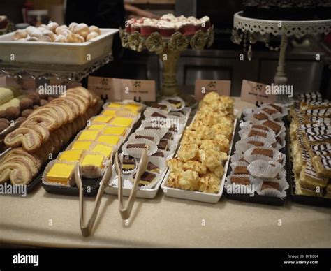 dessert table buffet "all you can eat Stock Photo - Alamy