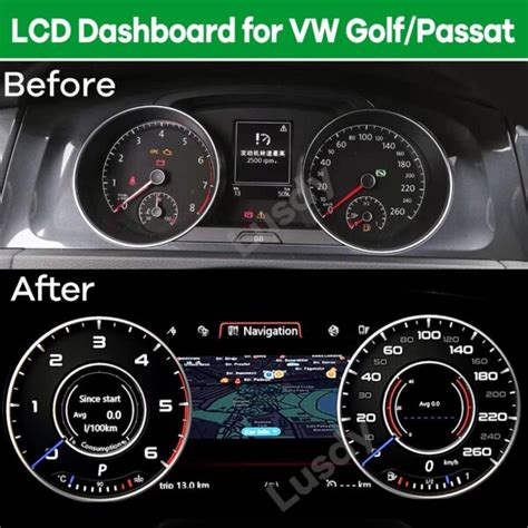 Digital Dashboard Panel Virtual Instrument Cluster CockPit LCD Speedometer CarPlay for ...