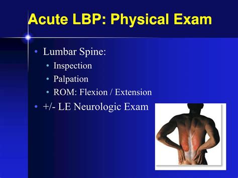 Ppt Low Back Pain Case Based Evaluation And Management Powerpoint