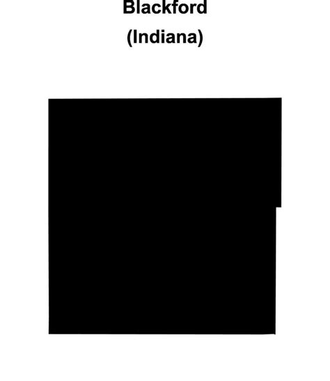 Blackford County, Indiana blank outline map 46720915 Vector Art at Vecteezy