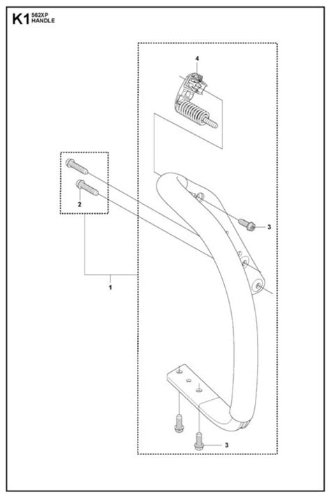 Husqvarna 562XP Handle Lawn Turfcare Machinery Parts