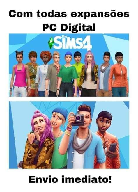 The Sims 4 Com Todas Expansões Pc Digital Parcelamento Sem Juros