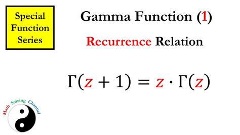 Gamma Function Property 1 Gammaz1z Gammaz Youtube