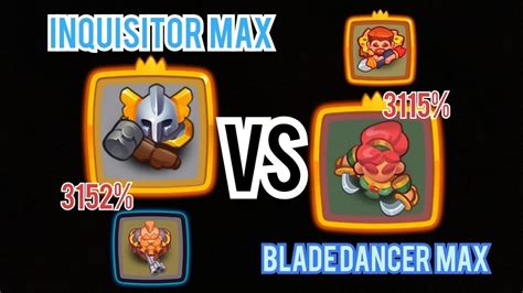 Rush Royale โหมด PvP Inquisitor MAX and Sharpshooter 3152 vs Blade