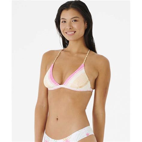 Rip Curl Ripple Effect Triangle Bikini Top White Dressinn