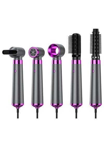 Multifunctional Hair Dryer Comb 5 In 1 Dry Curly Straight Styling