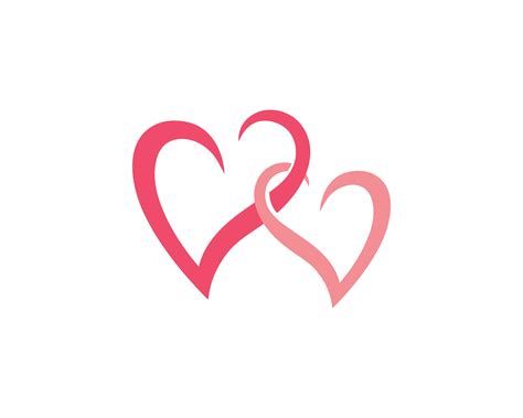 Love Heart Logo And Template 596434 Vector Art At Vecteezy