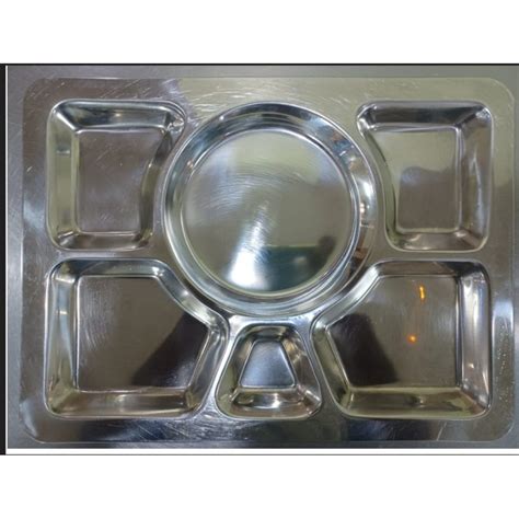 elegant stainless steel tiffin thali plate elevate  dining