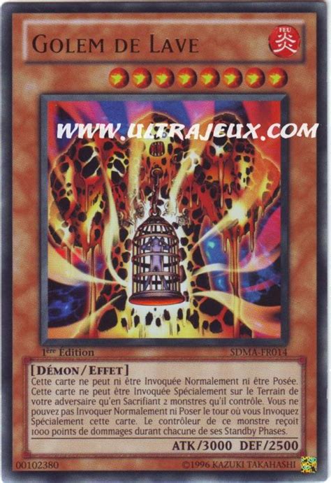 Golem De Lave Sdma Fr Carte Yu Gi Oh Cartes L Unit Fran Ais