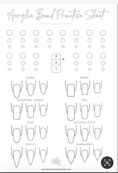 Pin By Geraldine Piedra On Plantillas Printable Nail Art Practice Sheet