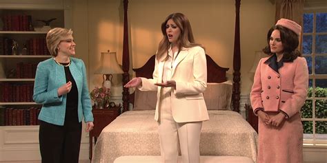 Former first ladies try to cheer up Melania Trump in 'SNL' sketch ...