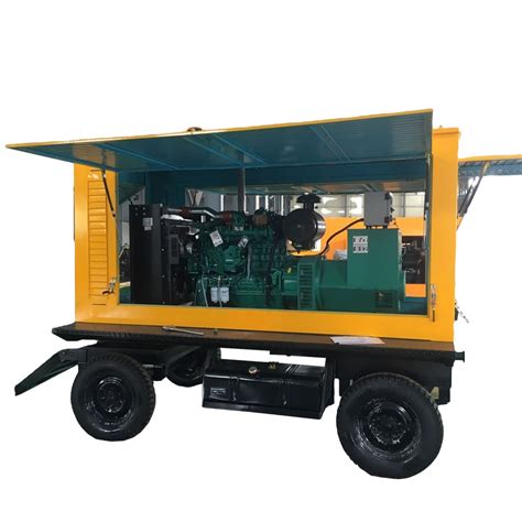 Oem 90kw113kva Mobile Trailer Diesel Generator Silent Soundproof