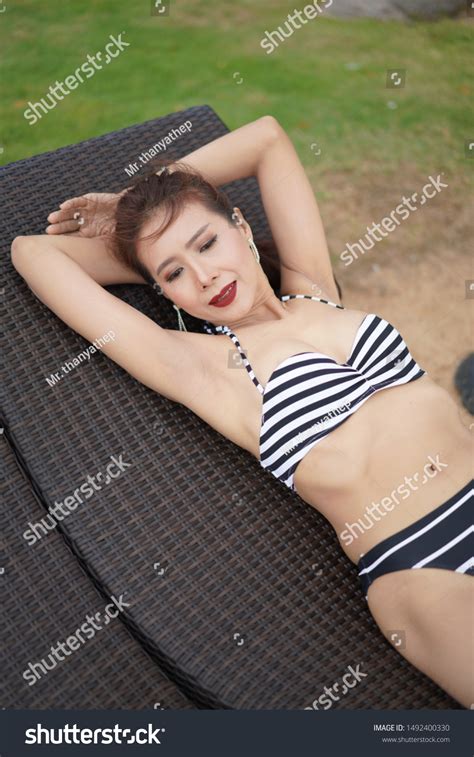 Beautiful Sexy Girl Black White Bikini Stock Photo Shutterstock