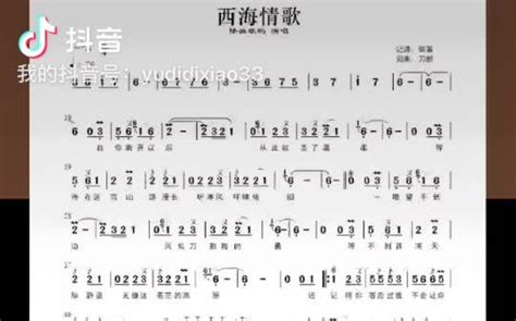 笛子演奏《西海情歌》带技巧版曲谱哔哩哔哩bilibili