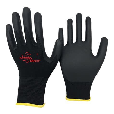 Srsafety Microfoam Nitrile Palm Coated Gloves Sr Ny1350frb Srsafety