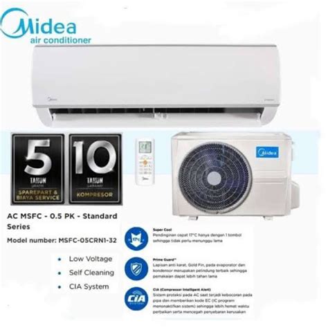 Jual Ac Midea Pk Crn Freon R Ac Low Watt Midea Pk Garansi