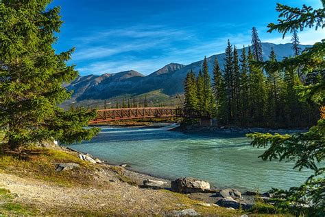 The Bridge Over Kootenay River To The Simpson River Trailhead Kootenay