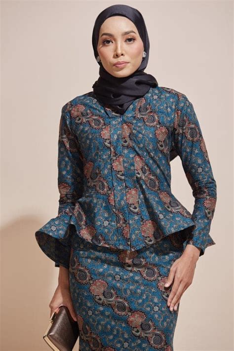 Kebaya Peplum Batik Kaisara Code Ks35 Habra Haute