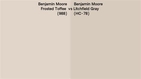 Benjamin Moore Frosted Toffee Vs Litchfield Gray Side By Side Comparison