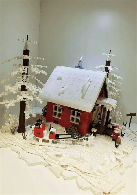 Christmas igloo completed and ready for glass frame installation : r/lego