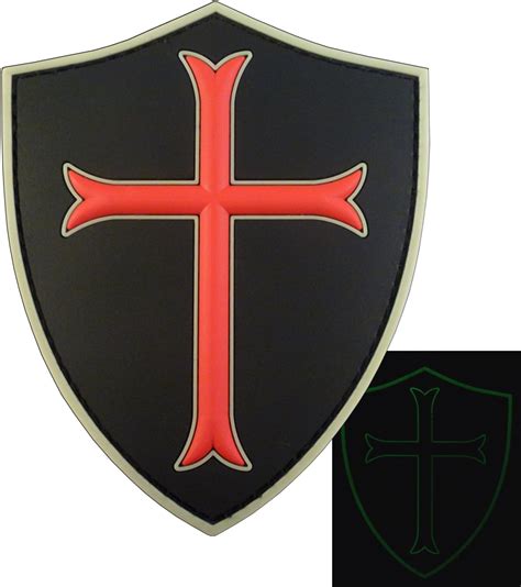 Deus Vult Cross Shield Christian Templar Knight In God