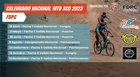 Calendario Mtb Xco Federaci N Nacional Deportiva Peruana De Ciclismo