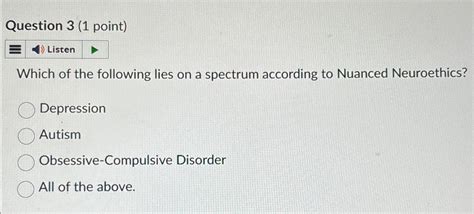 Solved Question 3 1 ﻿point Listenwhich Of The Following