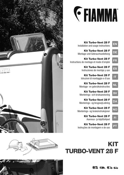 FIAMMA KIT TURBO VENT 28 F INSTALLATION AND USAGE INSTRUCTIONS Pdf