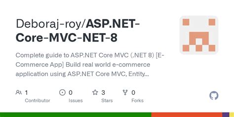 GitHub Deboraj Roy ASP NET Core MVC NET 8 Complete Guide To ASP NET