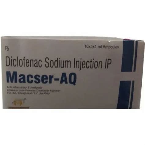 Macser Aq Diclofenac Sodium Injection IP At Rs 15 Piece In Nagpur ID