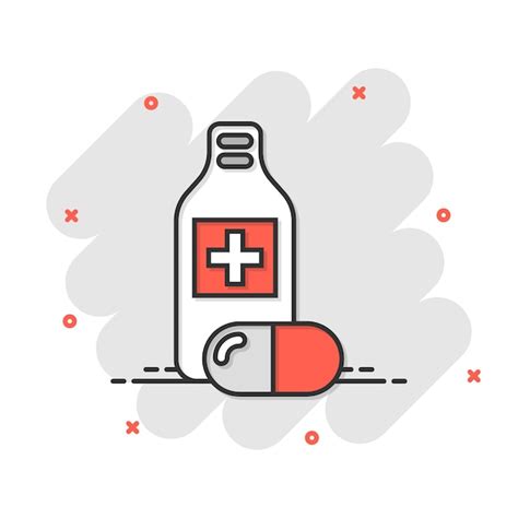 Premium Vector Pill Bottle Icon In Flat Style Drugs Vector