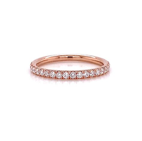 14kt Rose Gold 0 30ctw Round Diamond Band Baida Jewelry