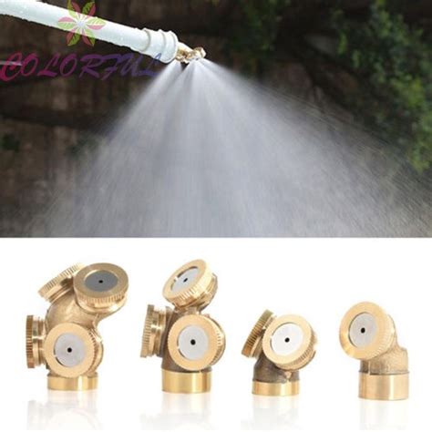 Adjustable Brass Spray Misting Nozzle For Garden Sprinklers Precise And