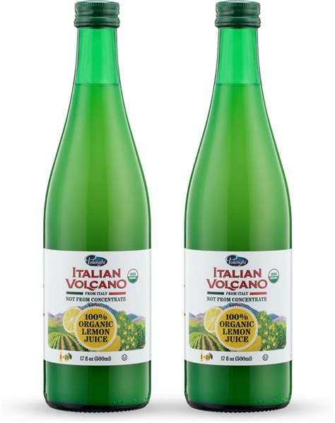 Amazon Volcano Bursts Organic Italian 100 Organic Lemon Juice In