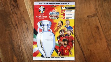 Topps EURO 2024 Match Attax Update Mega Multipack UNBOXING 4K 60