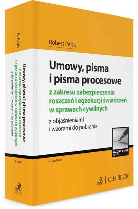 Umowy pisma i pisma procesowe z zakresu zabezpieczenia roszczeń i